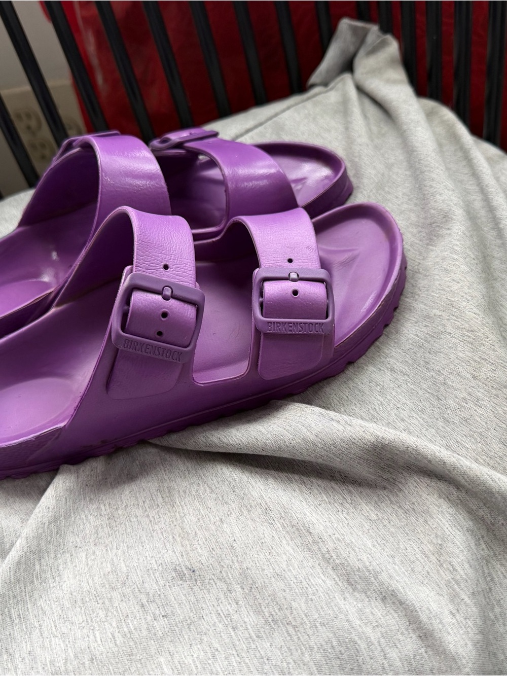 Birkenstock Purple Arizona EVA Slip-On Sandals